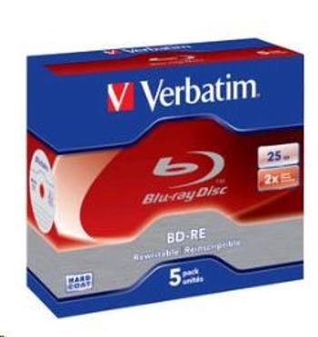 VERBATIM BD-RE(5-pack)Blu-Ray/Jewel/2x/25GB