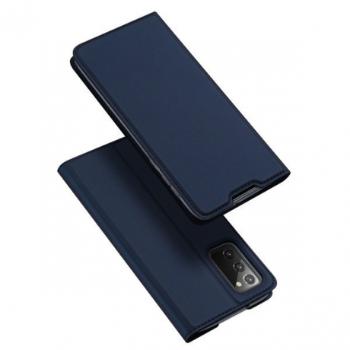 DUX DUCIS Skin X knižkové kožené puzdro na Samsung Galaxy Note 20, modré
