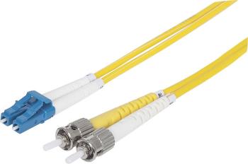 Intellinet 516976 optické vlákno LWL prepojovací kábel [1x zástrčka LC - 1x ST zástrčka] 9/125 µ Singlemode OS2 5.00 m