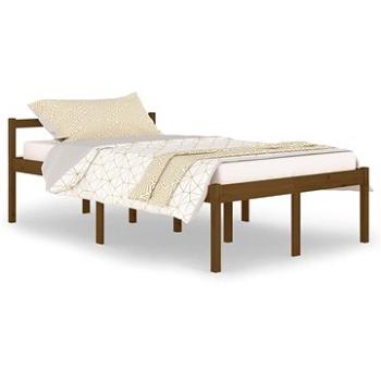 Rám postele medovo hnedý masívna borovica 120 × 200 cm, 810612