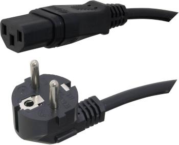 HAWA 1008232 IEC prepojovací kábel  čierna 2.50 m