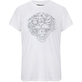 Ed Hardy  Tričká s krátkym rukávom Tiger-glow t-shirt white  Biela