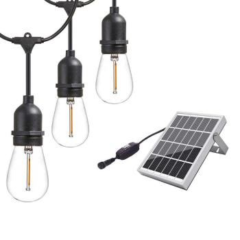 Bezdoteku LEDSolar 10 solárne reťaz s žiarovkami, 10x E27 LED žiarovky, IPRO, 6W, teplá farba