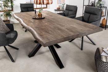 LuxD Dizajnový jedálenský stôl Massive 200 cm sivá akácia