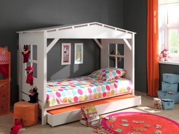 Detská posteľ VIPACK FURNITURE Pino biela 200x90 cm