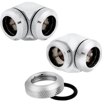 Corsair Hydro X Series XF Hardline 90° 14mm OD Fitting Twin Pack Chrome (CX-9052014-WW)