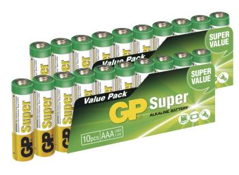 EMOS Alkalická batéria GP Super AAA (LR03), 20ks B1310GB