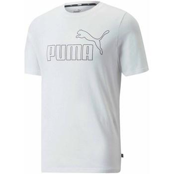 Puma  Tričká s krátkym rukávom Essentials Elevated  Biela