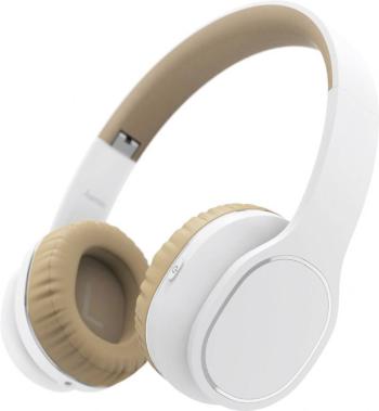 Hama Touch Bluetooth  slúchadlá On Ear na ušiach Headset, regulácia hlasitosti, dotykové ovládanie biela
