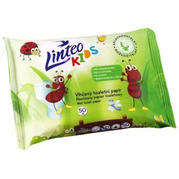 LINTEO Kids Vlhčený toaletný papier 50 ks, sáčok