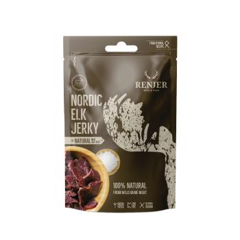 Sušené losie mäso Elk Jerky - Renjer, morská soľ, 25g
