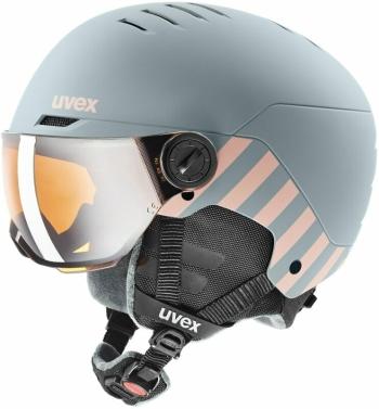 UVEX Rocket Junior Visor Rhino/Blush Mat 54-58 cm Lyžiarska prilba