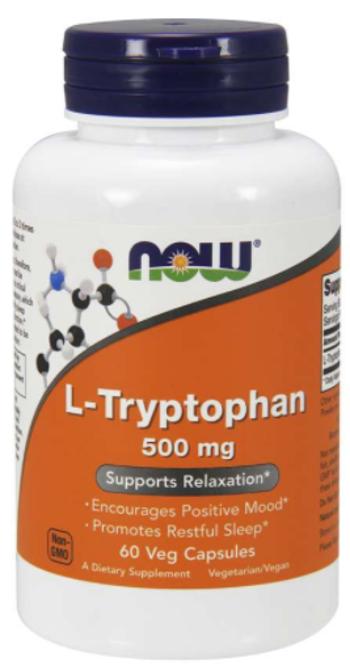 Now Foods L-Tryptophan 500 mg 60 kapsúl