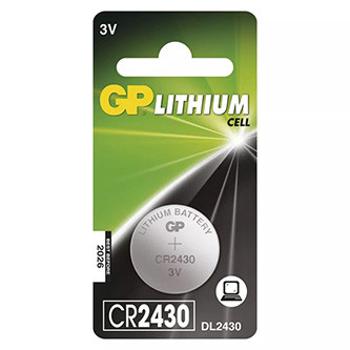 Batéria lítiová, CR2430, CR2430, 3V, GP, blister, 1-pack