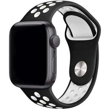 Eternico Sporty na Apple Watch 38 mm/40 mm/41 mm   Pure White and Black (AET-AWSP-WhBl-38)
