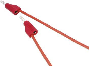 VOLTCRAFT  merací kábel [4 mm zástrčka - 4 mm zástrčka] 1.00 m červená 1 ks