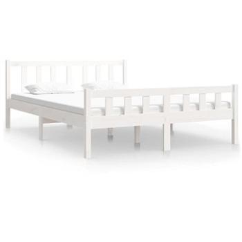 Rám postele biely masívne drevo 120 × 190 cm Small Double, 810650