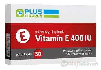 PLUS LEKÁREŇ Vitamín E 400 IU 30ks