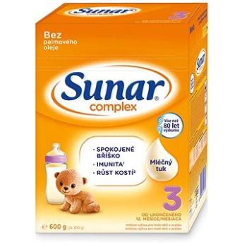 Sunar Complex 3 batoľacie mlieko 600 g (8592084415730)