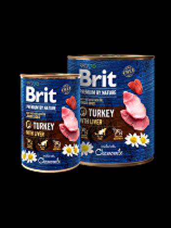 Brit Premium Dog by Nature  konz Turkey & Liver 400g + Množstevná zľava 4 + 1 zadarmo