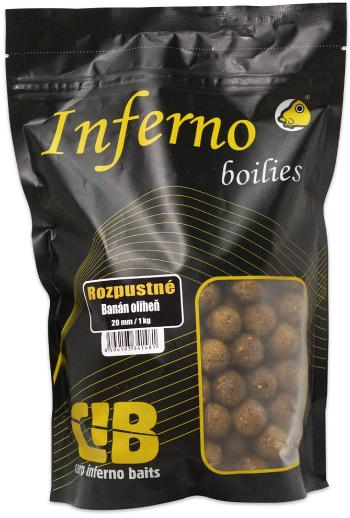 Carp inferno rozpustné boilies nutra line banán oliheň - 1 kg 20 mm