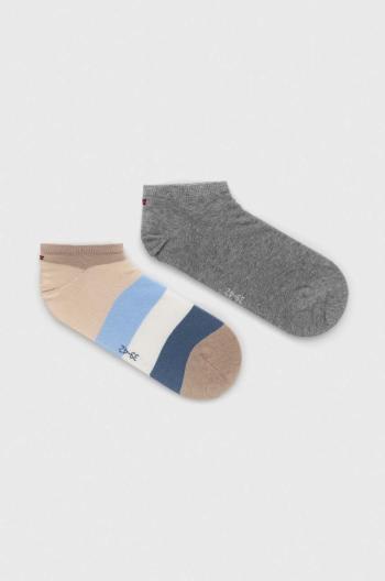 Ponožky Tommy Hilfiger 2-pak pánske, šedá farba