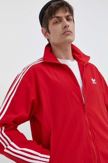 Mikina adidas Originals Adicolor Woven Firebird Track Top pánska, červená farba, vzorovaná, IT2495