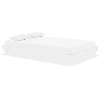 Rám postele biely masívne drevo 120 × 190 cm Small Double, 819943