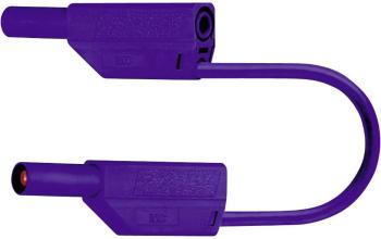 Stäubli SLK425-E bezpečnostné meracie káble [lamelový zástrčka 4 mm - lamelový zástrčka 4 mm] 25.00 cm fialová 1 ks