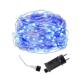 LED reťaz Nano - 48m, 480LED, 8 funkcií, IP44, modrá