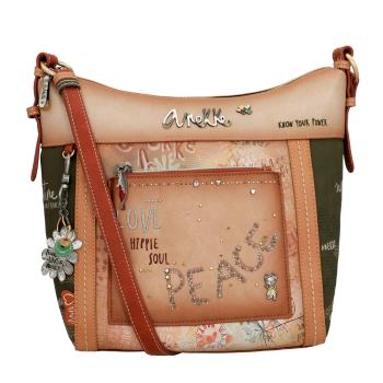 Anekke Dámská crossbody kabelka Peace & Love Flowers 38833-007