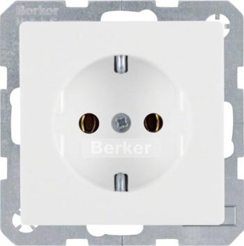 Berker 1-násobný vložka zásuvka s ochranným kontaktom Q.1, Q.3 polárna biela 4143 60 89
