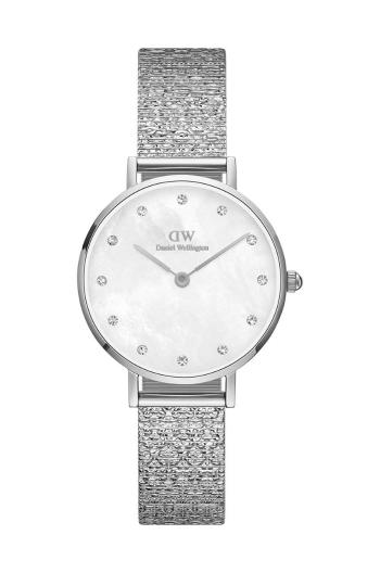 Hodinky Daniel Wellington Petite 28 Lumine dámske, strieborná farba