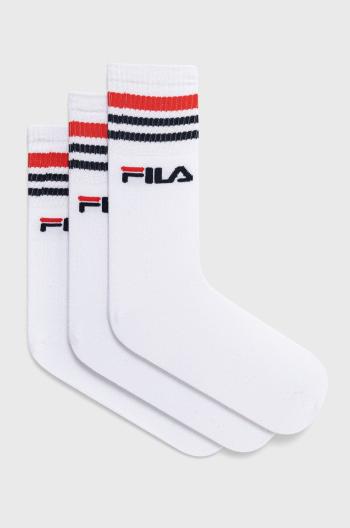 Ponožky Fila (3-pack) biela farba