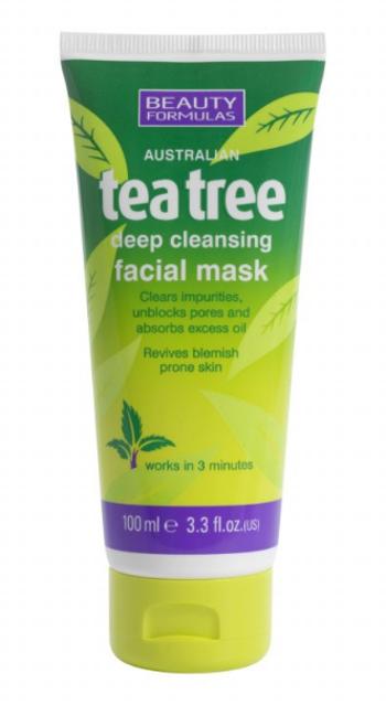 BeautyFormulas Tea tree Hĺbkovo čistiaca maska ​​na pleť 100 ml