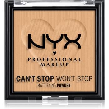 NYX Professional Makeup Can't Stop Won't Stop Mattifying Powder zmatňujúci púder odtieň 05 Golden 6 g