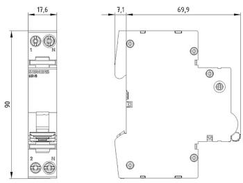 Siemens 5SV60166MC25 5SV6016-6MC25 požiarny spínač    2-pólový 25 A