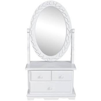 Toaletný stolík s oválnym sklopným zrkadlom MDF (60627)