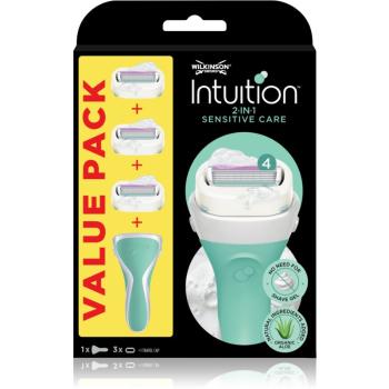 Wilkinson Sword Intuition 2 in 1 Sensitive Care holiaci strojček + náhradné hlavice 3 ks