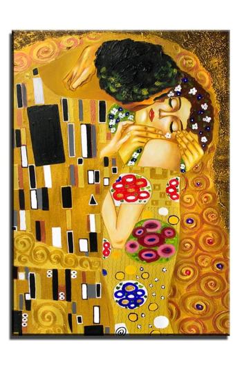 Olejomaľba Gustav Klimt  Kiss