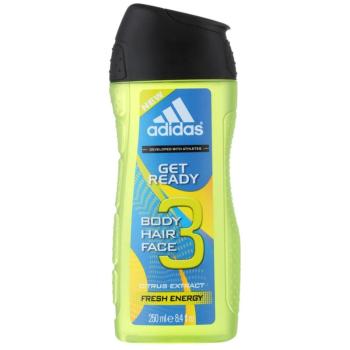 Adidas Get Ready! sprchový gél 3v1 pre mužov 250 ml