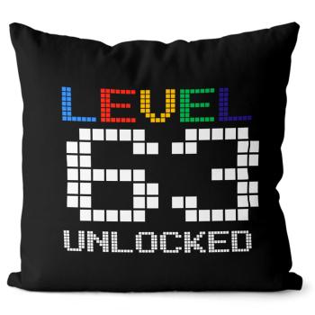 Vankúš Level unlocked (vek: 63, Velikost: 40 x 40 cm)