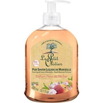 LE PETIT OLIVIER Pure Liquid Soap of Marseille – Peach Flower Perfume 300 ml (3549620006094)