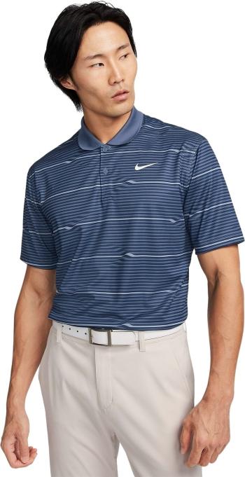 Nike Dri-Fit Victory Ripple Mens Midnight Navy/Diffused Blue/White S Polo košeľa