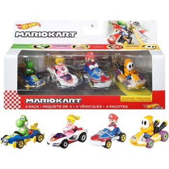 Hot Wheels Mario Kart 4 ks angličák (887961936162)