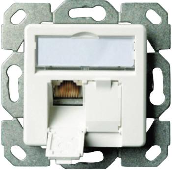 Telegärtner sieťová zásuvka pod omietku panel s čelnou doskou CAT 6 2 porty perlovo biela