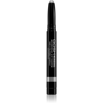 Gosh Mineral Waterproof dlhotrvajúce očné tiene v ceruzke vodeodolné odtieň 006 Metallic Grey 1,4 g