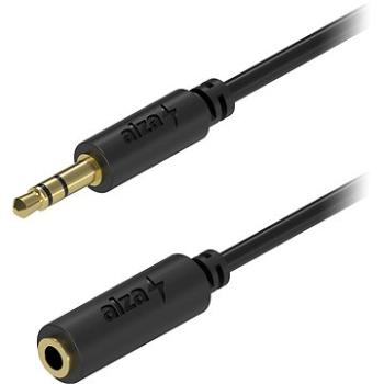 AlzaPower Core Audio 3,5 mm Jack (M) to 3,5 mm (F) 2 m čierny (APW-CBA3JF12B)
