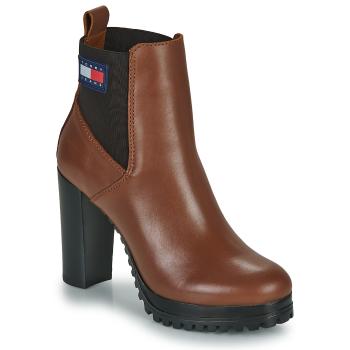 Tommy Jeans  Essentials High Heel Boot  Čižmičky Hnedá