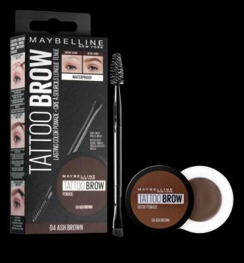 MAYBELLINE NEW YORK Tatoo Brow gélová pomáda na obočie 04 Ash Brown 4 g